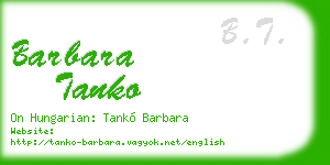 barbara tanko business card