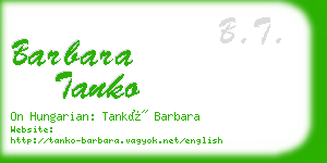 barbara tanko business card